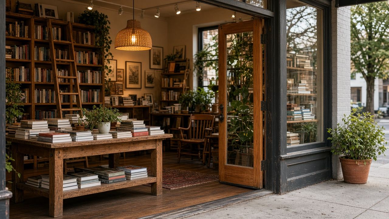 Independent bookstore at Petite Whisk Atelier